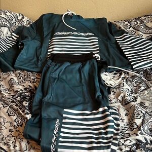 Men's Teal Striped Hoodie & Jogger Set CIVILZED BRAND